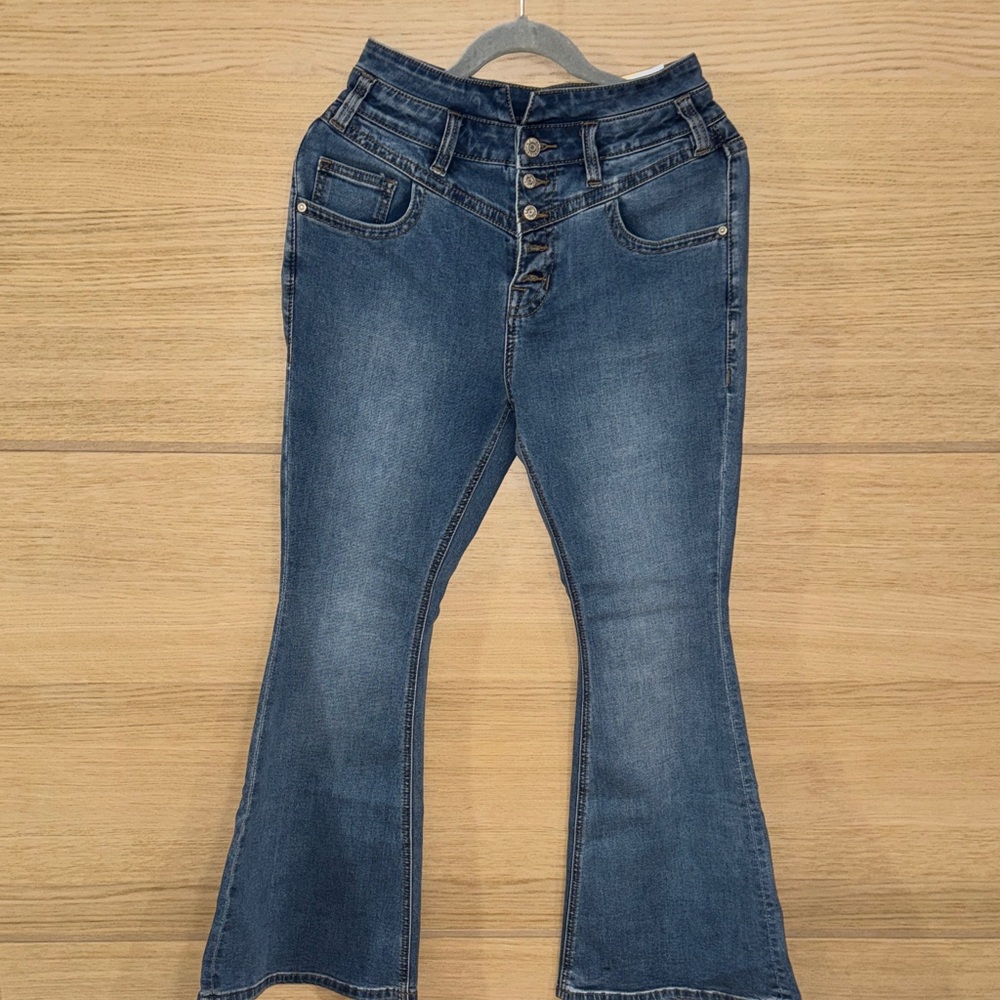 Rock&Roll Classic Blue Denim Flare Jeans 29x 30